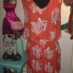 Escapada Coral print dress !!